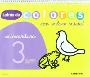 LETRAS COLORES 3  (5 AOS) LECTOESCRITURA. 